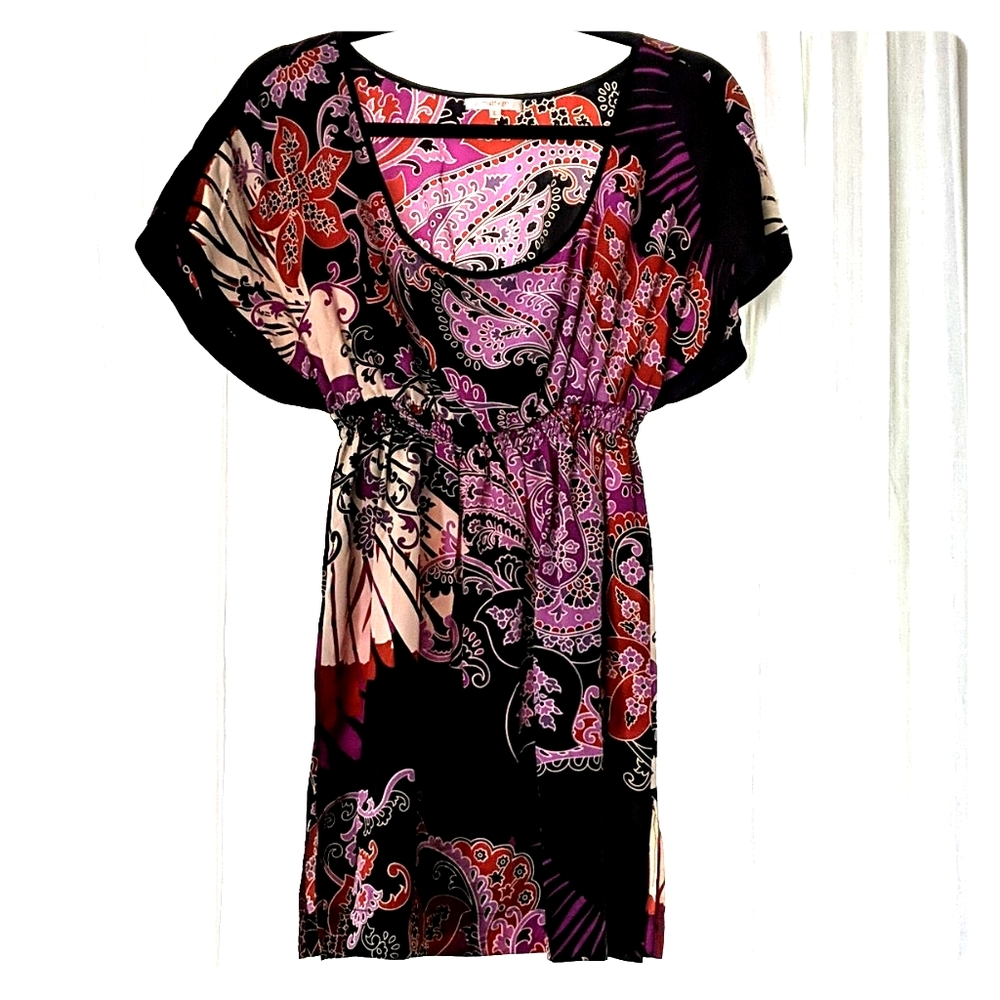 Multi-Color Silk Tunic